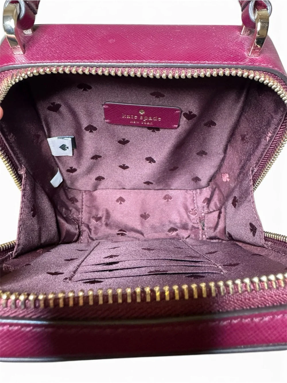 Kate Spade New York Meow Cat Daisy Vanity Crossbody Purse in Pink Mufti